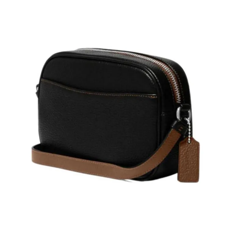 COACH Jamie Grained Leather Camera Bag Shoulder Bag Crossbody Bag Mini Women's Black-2