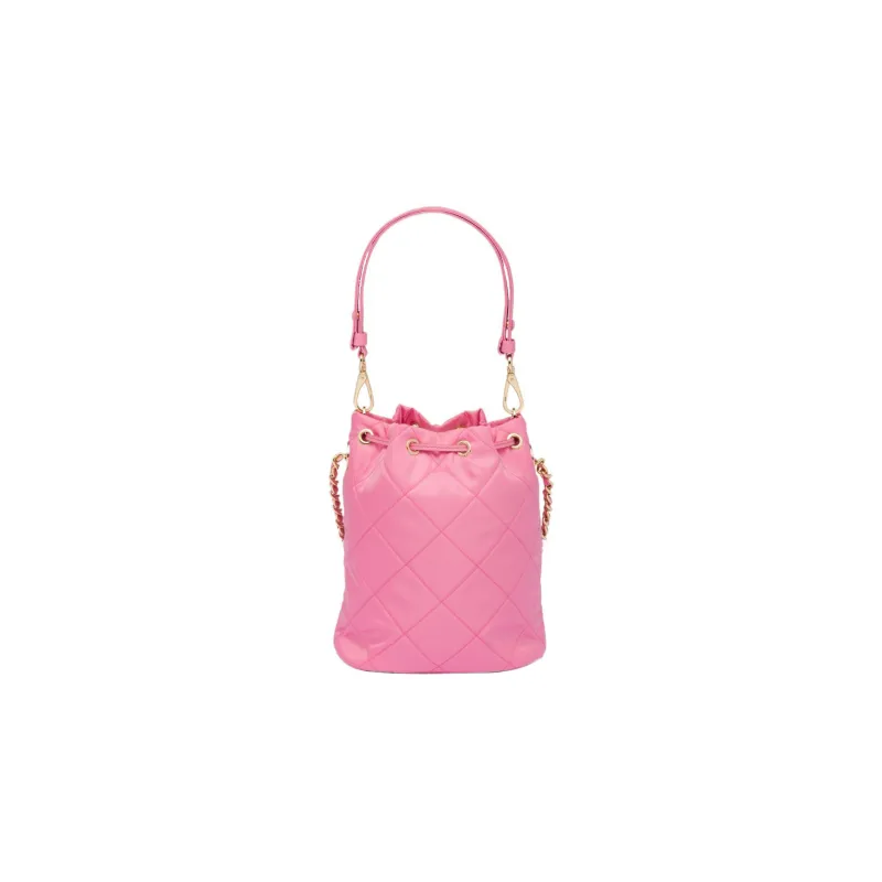 PRADA Re-Nylon Fabric Bucket Bag Portable Crossbody Bag Shoulder Bag Regular Women's Begonia Pink Red-2