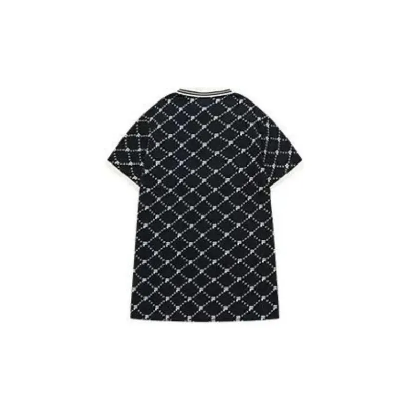 FILA FUSION FOB Series Short Sleeved Dresses Women's Black-1