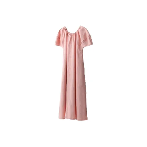 YUMOMO STAR Short-Sleeved Dresses Women's Peach Pink