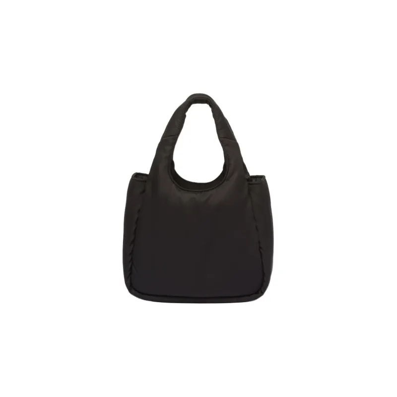 PRADA Re Nylon Fabric Basket Bag Tote Bag, Shopping Bag, Shoulder Bag, Crossbody Bag, Handbag Mini Women's Black-2