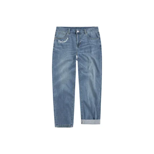 Peter Rabbit X FAIRWHALE Jeans Men Gray Blue