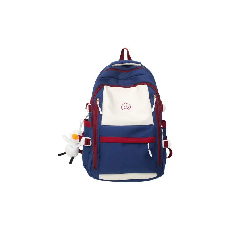 NOMK Nylon Canvas Computer Handheld Backpack Regular Unisex Multicolor-6