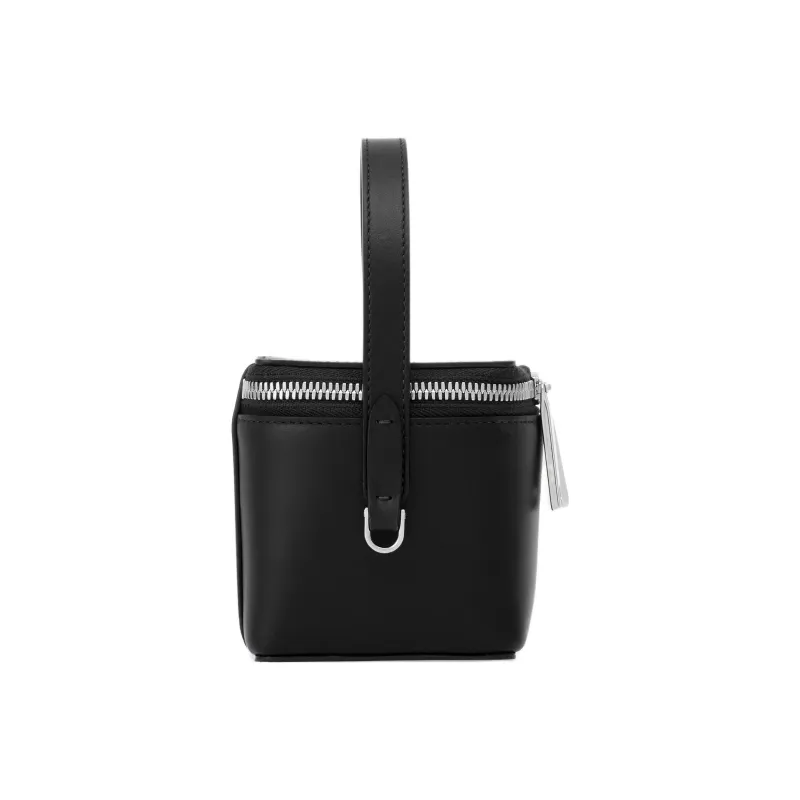 FERRAGAMO Cow Leather Coin Purse Mini Women's Black-1