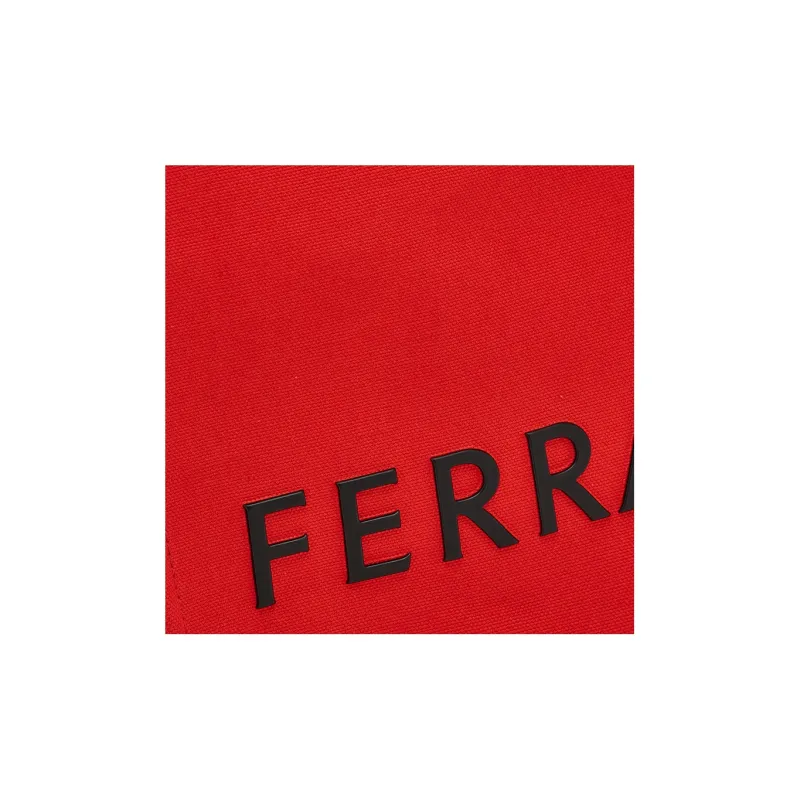 FERRAGAMO Canvas With Leather Trim Canvas Bag Tote Bag Shopping Bag Handbag Women's Red-4