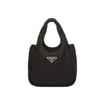 PRADA Re Nylon Fabric Basket Bag Tote Bag, Shopping Bag, Shoulder Bag, Crossbody Bag, Handbag Mini Women's Black