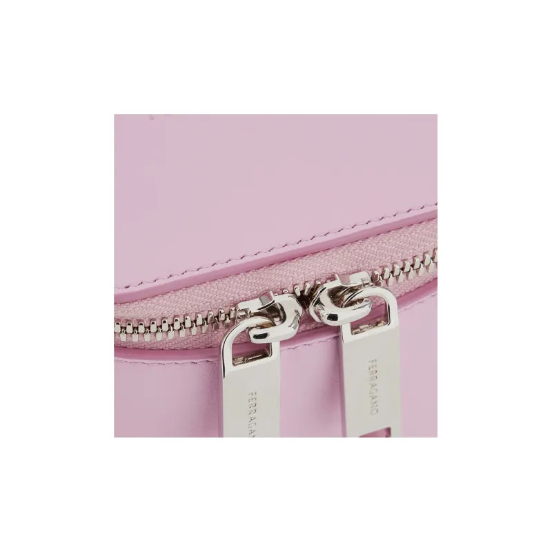 FERRAGAMO Cow Leather Coin Purse Mini Women's Pink-5