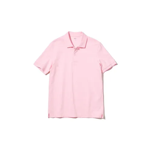 UNIQLO Polo Shirts Men Pastel Pink