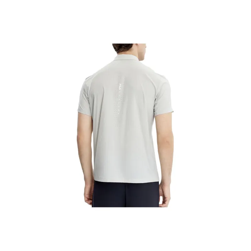 FILA Polo Shirts Men Light Purple Gray-1