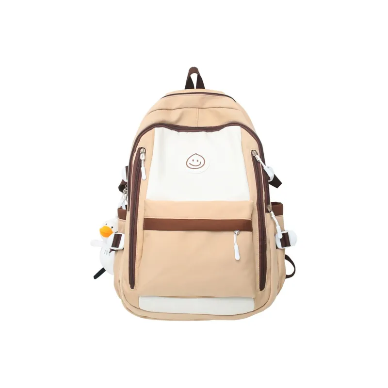 NOMK Nylon Canvas Computer Handheld Backpack Regular Unisex Multicolor-4