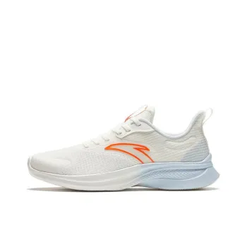 Anta Abrasion Resistant Low Top Casual Running Shoes Men's White Blue Orange