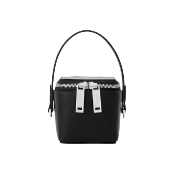 FERRAGAMO Cow Leather Coin Purse Mini Women's Black