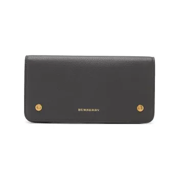 Burberry Genuine Leather Wallet Regular Women's Black