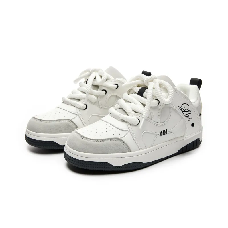 LAZY BONS Height Increasing Abrasion Resistant Breathable Slip Resistant Low Top Skateboard Shoes Unisex-7