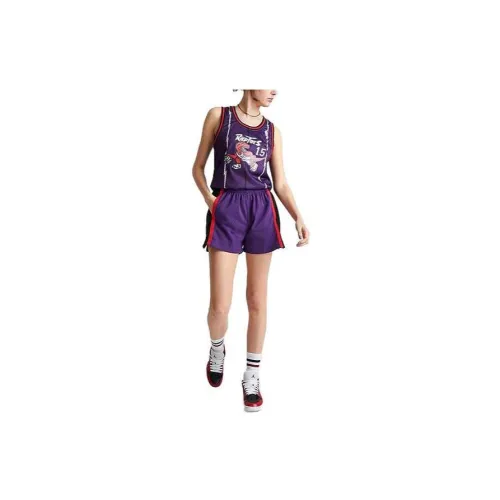 Mitchell Ness Basketball Shorts Women's Purple