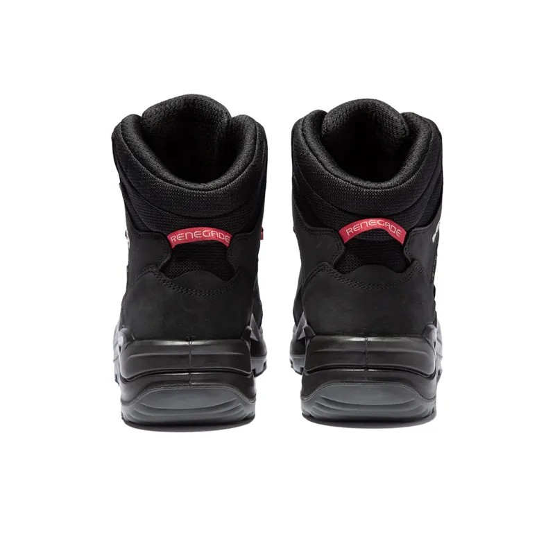 Lowa Renegade Reverse GTX Slip Resistant Mid Top Outdoor Shoes Men's Black-4