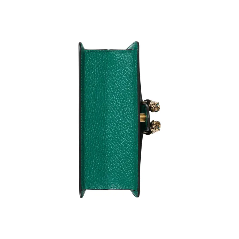 GUCCI Dionysus Leather Shoulder Bag, Crossbody Bag, Handbag Mini Women's Dark Green-5