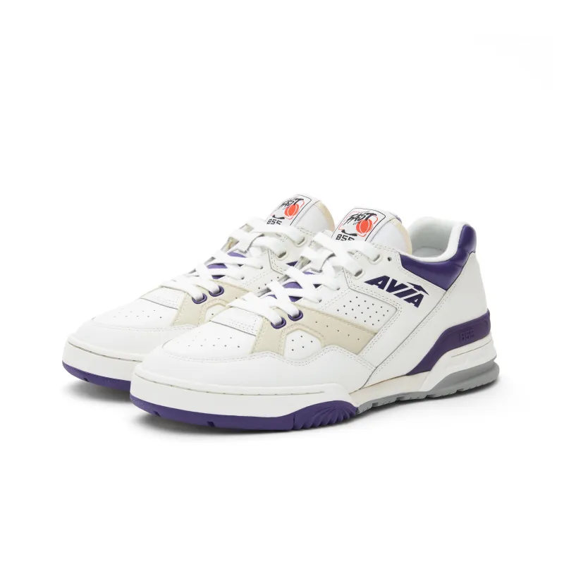 AVIA 855 Series Low Top Vintage Basketball Shoes Men's White Purple-2