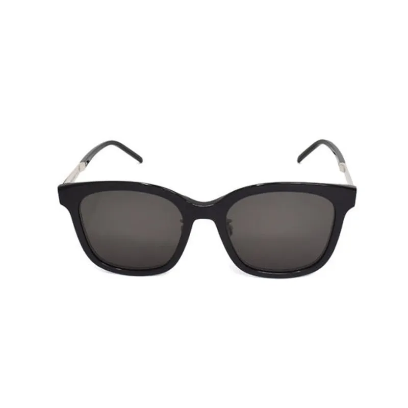 SAINT LAURENT Alloy Irregular Shape Sunglasses Unisex Black-1