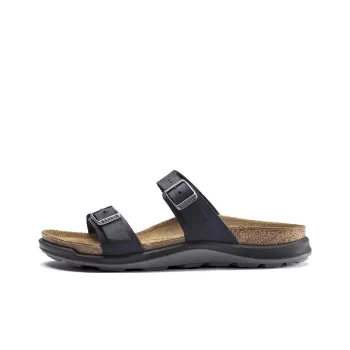 Birkenstock Sierra Waxy Leather Narrow Fit Sandals 'Black' Women's