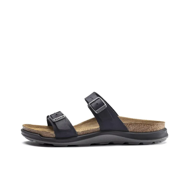 Birkenstock Sierra Waxy Leather Narrow Fit Sandals 'Black' Women's-0