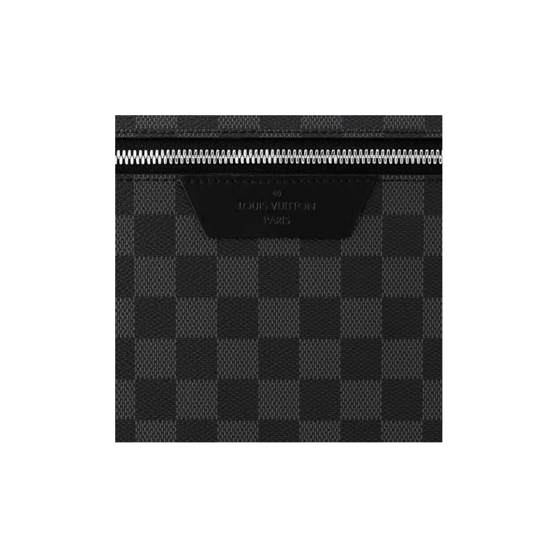 LOUIS VUITTON Graphite Canvas Clutch Regular Men's Black-3