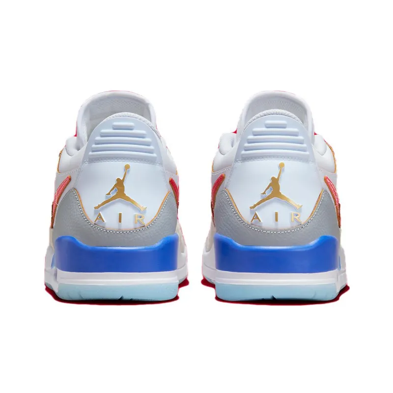 Jordan Legacy 312 Low 'White Game Royal University Red'-4