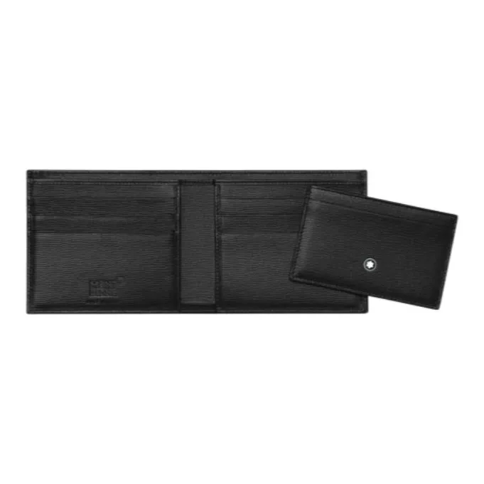 MONTBLANC Cow Leather Wallet Men's Black-2