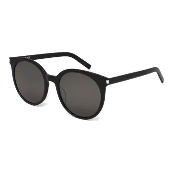 SAINT LAURENT Injection Molded Irregular Shape Sunglasses Unisex Black