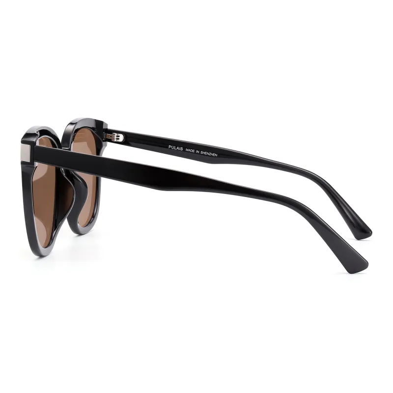 PULAIS TR/Memory Plastic Round Sunglasses Unisex-2