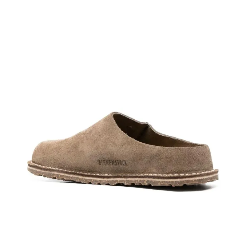 Birkenstock Zermatt Logo debossed Suede Slippers-1