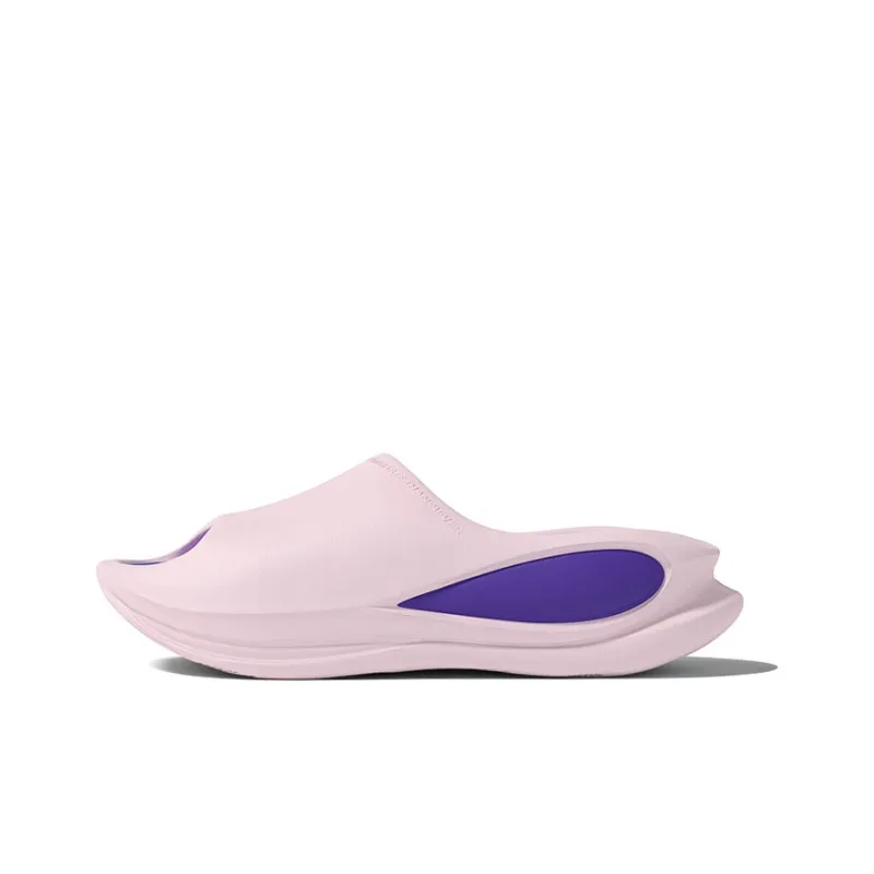 CHIKOKU Slide Slippers Unisex Black Upper Purple Sole/White Outer Black Base/Green Base With Blue Pattern/Pink Base With Purple Pattern/Titanium Black-12