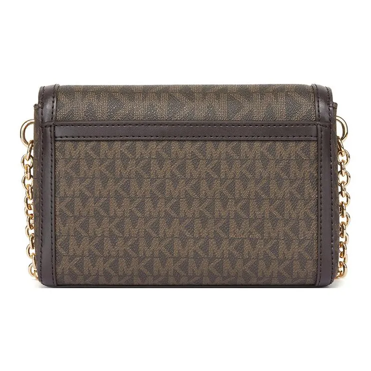 MICHAEL KORS Polyester With Polyurethane With Canvas Crossbody Handbag Shoulder Bag Women's Brown-2