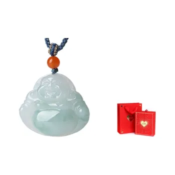 With The Heart Of The Jade Glutinous Jade Jadeite Necklaces Women's
