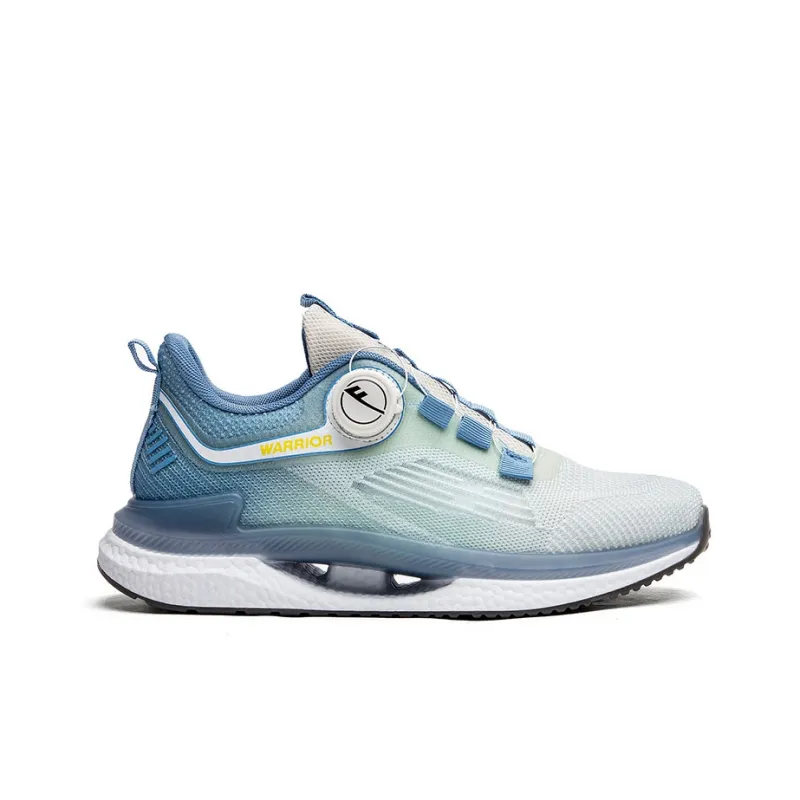 Warrior Running Cushioning Lightweight Low Top Casual Shoes Men's Gray Blue-1