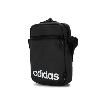 Adidas LINEAR ORG Polyester Casual Crossbody Bag Small Size Unisex Black