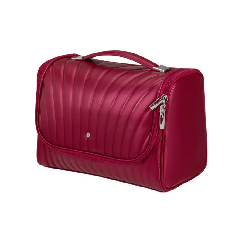 SAMSONITE C-LITE Dome Bag Handbag Travel Toiletry Bag Small Size Unisex Red-1