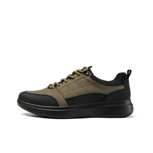 AOKANG Men's Casual Shoes Men Low-Top Khaki