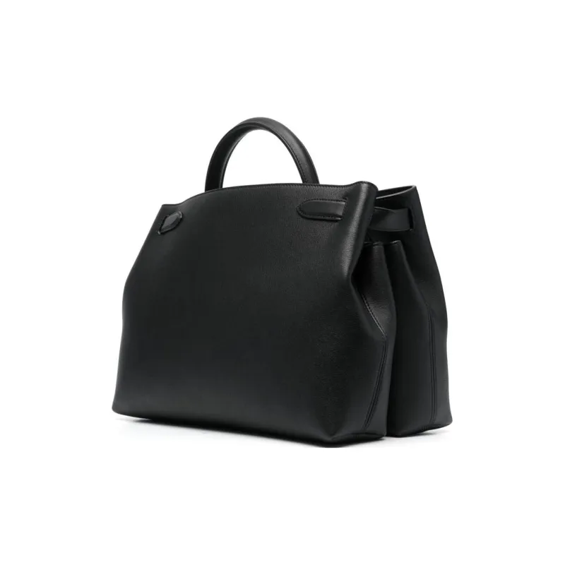 Mulberry Calfskin Shoulder Bag, Crossbody Bag, Handbag Women's Black-3