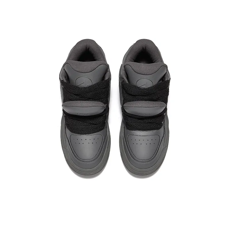A1 Double Tongue Puffy Shoes Height Increasing Wear-Resistant Skateboard Shoes Unisex-21