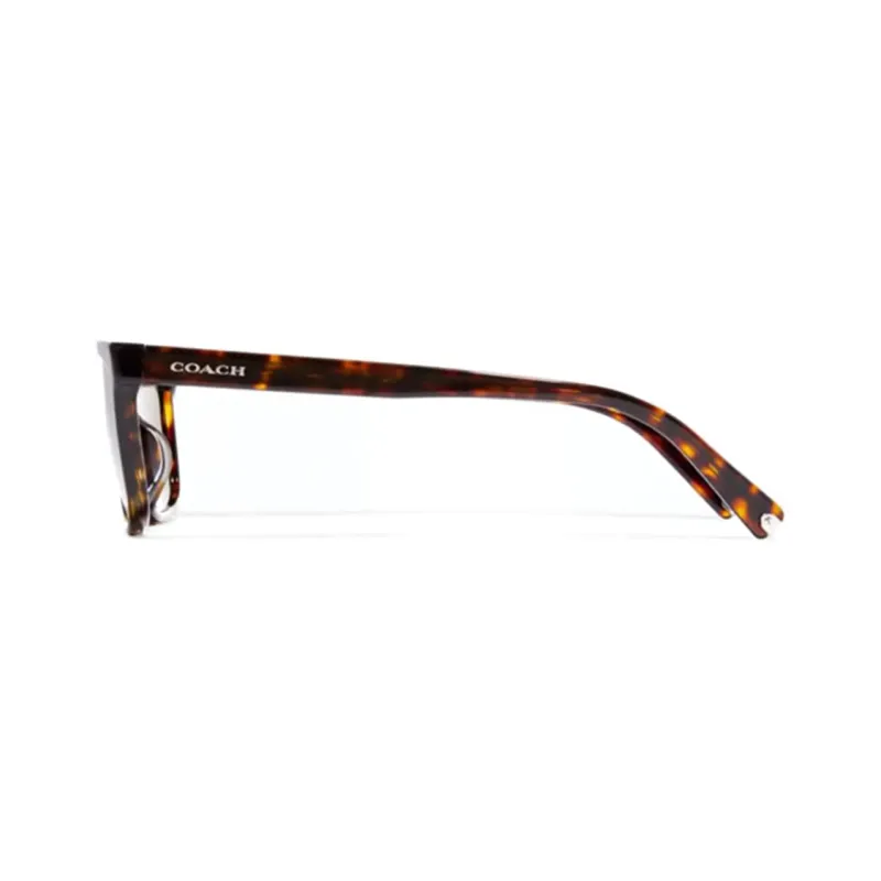 COACH Plate Frame Irregular Shape Sunglasses Men's Brown-2