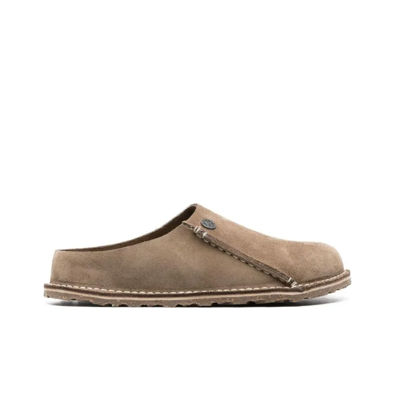 Birkenstock Zermatt Logo debossed Suede Slippers-3