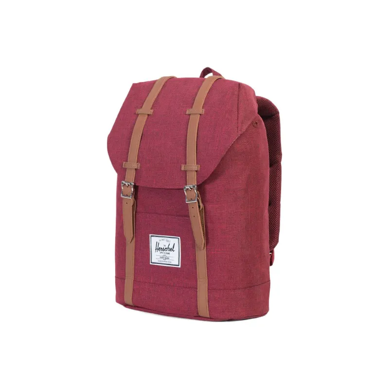 Herschel Polyester Backpack Large Size Unisex Burgundy-3