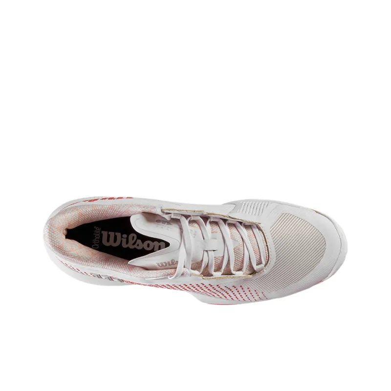 Wilson Kaos Swift 1.5 Slip Resistant, Abrasion Resistant Cushioning Low Top Tennis Shoes Women's White Red-2