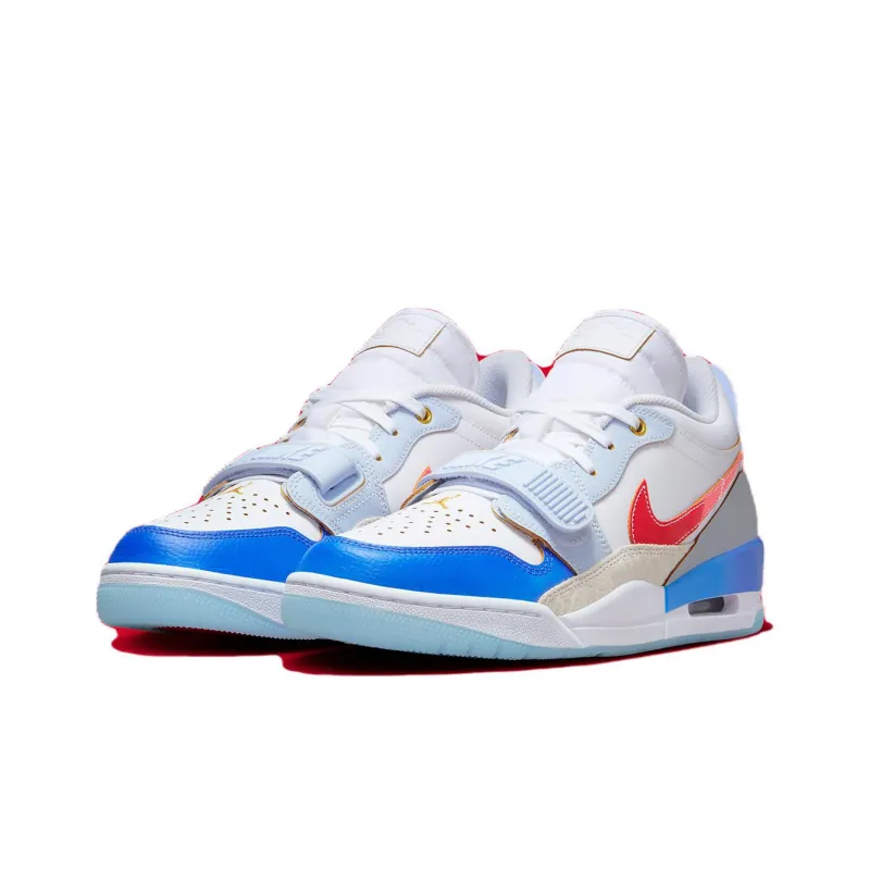 Jordan Legacy 312 Low 'White Game Royal University Red'-2