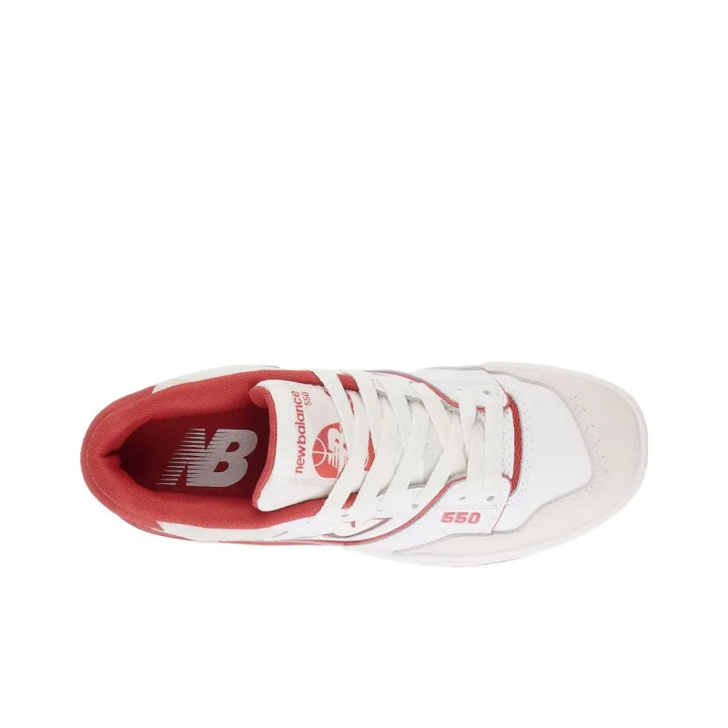 New Balance 550 White Brick Red-3