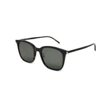SAINT LAURENT Injection Molded Rectangular Sunglasses Unisex Tortoiseshell