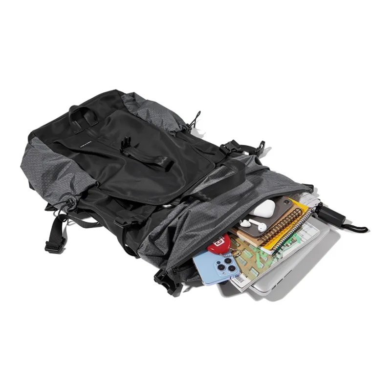LIVEBOX EN DIRECT Nylon Fabric Backpack Tubas Men's Solid Color-2