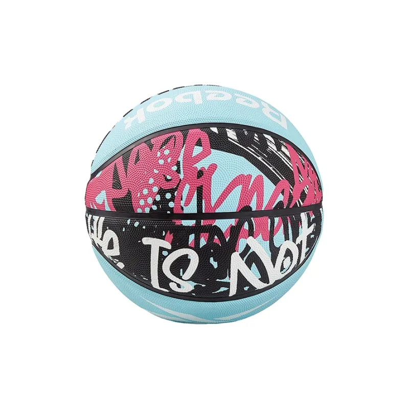 Reebok Rubber Basketball Light Blue Size 7 Training Unisex-2