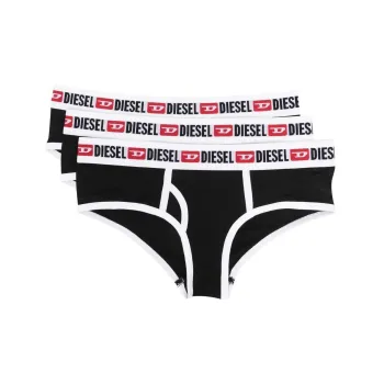 DIESEL Logo Waistband Three Pack Briefs